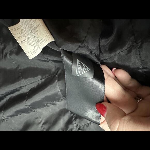 Vintage Men’s GUESS leather Bomber Size Large - Picture 6 of 6